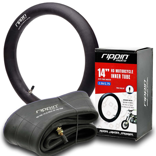 60/100-14 (2.50/2.75 x 14) Heavy Duty 14" Motorcycle Inner Tube - 3mm Thick - Howling Moto