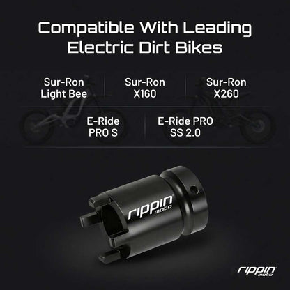 4-Pin Jackshaft & Swing Arm Lock Nut Socket — 1/2" Drive