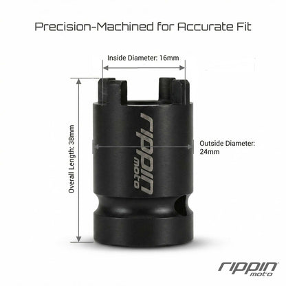 4-Pin Jackshaft & Swing Arm Lock Nut Socket — 1/2" Drive