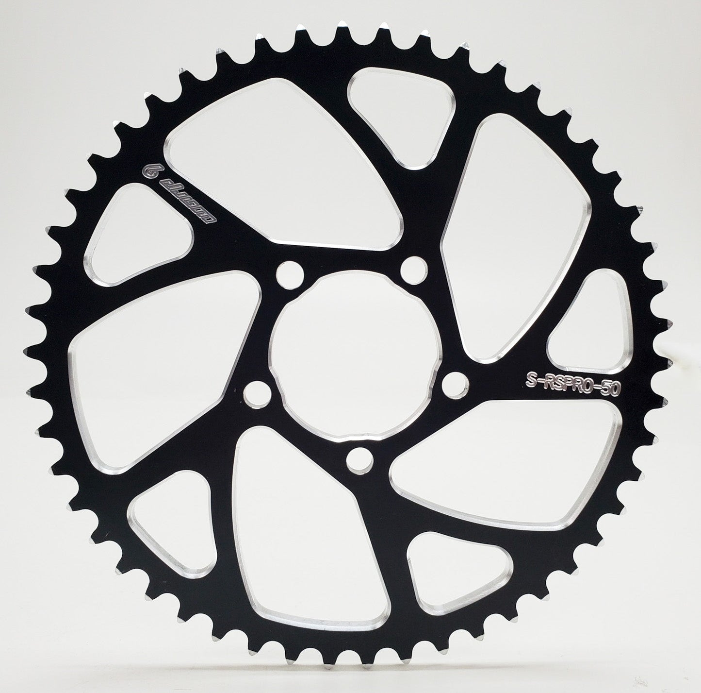 Warp 9 Racing aluminum and stainless E-Moto rear sprocket with 40-64 teeth, compatible with Surron, Talaria, and more.