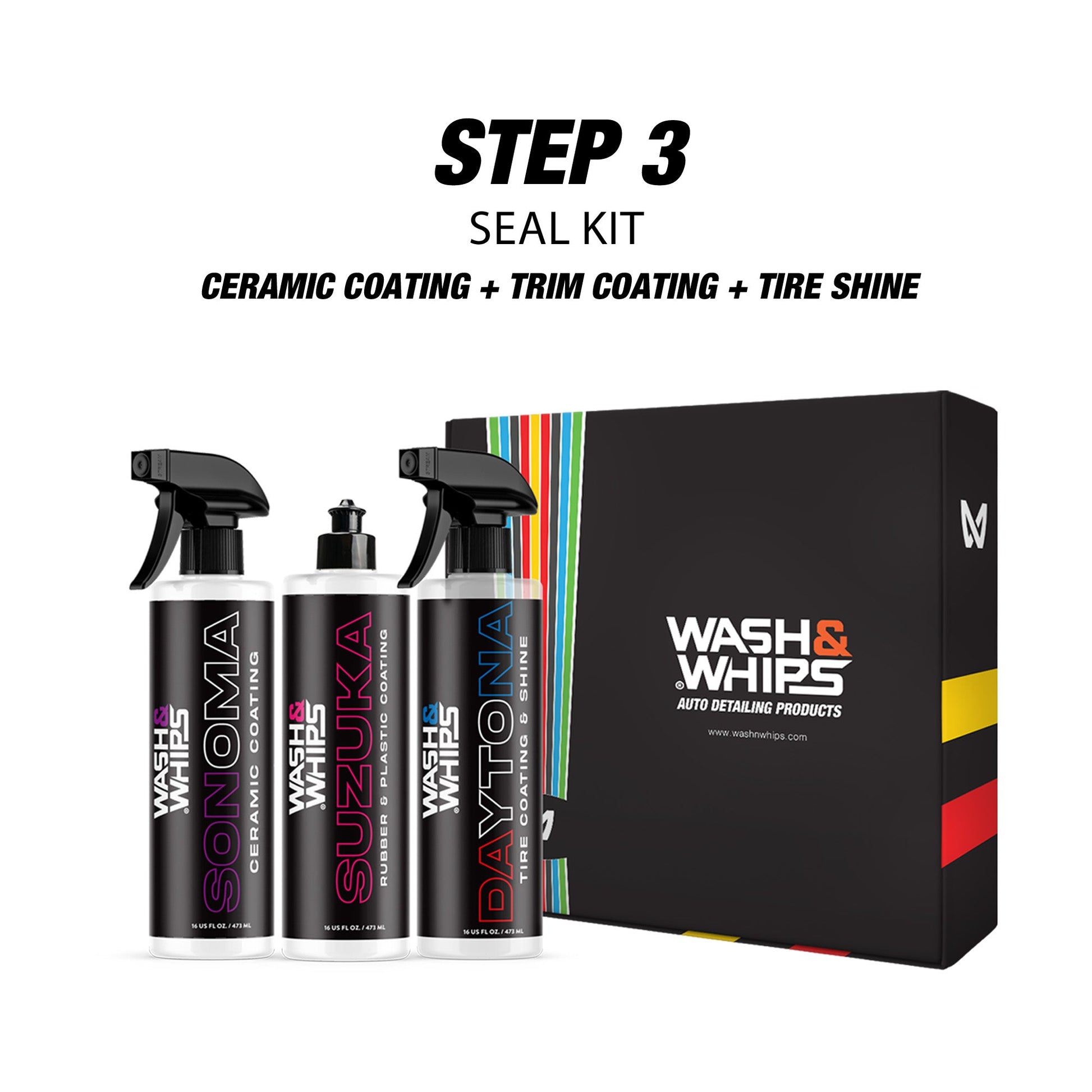 WASH&WHIPS 3-Step Car Care System - Howling Moto