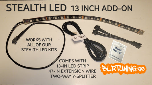 STEALTH LED 13 INCH ADD-ON KIT - Howling Moto
