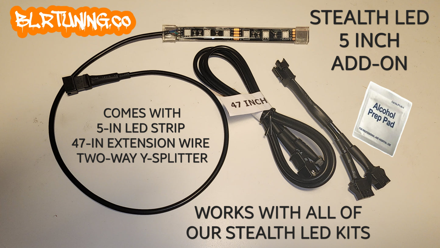 STEALTH LED 5 INCH ADD-ON KIT - Howling Moto