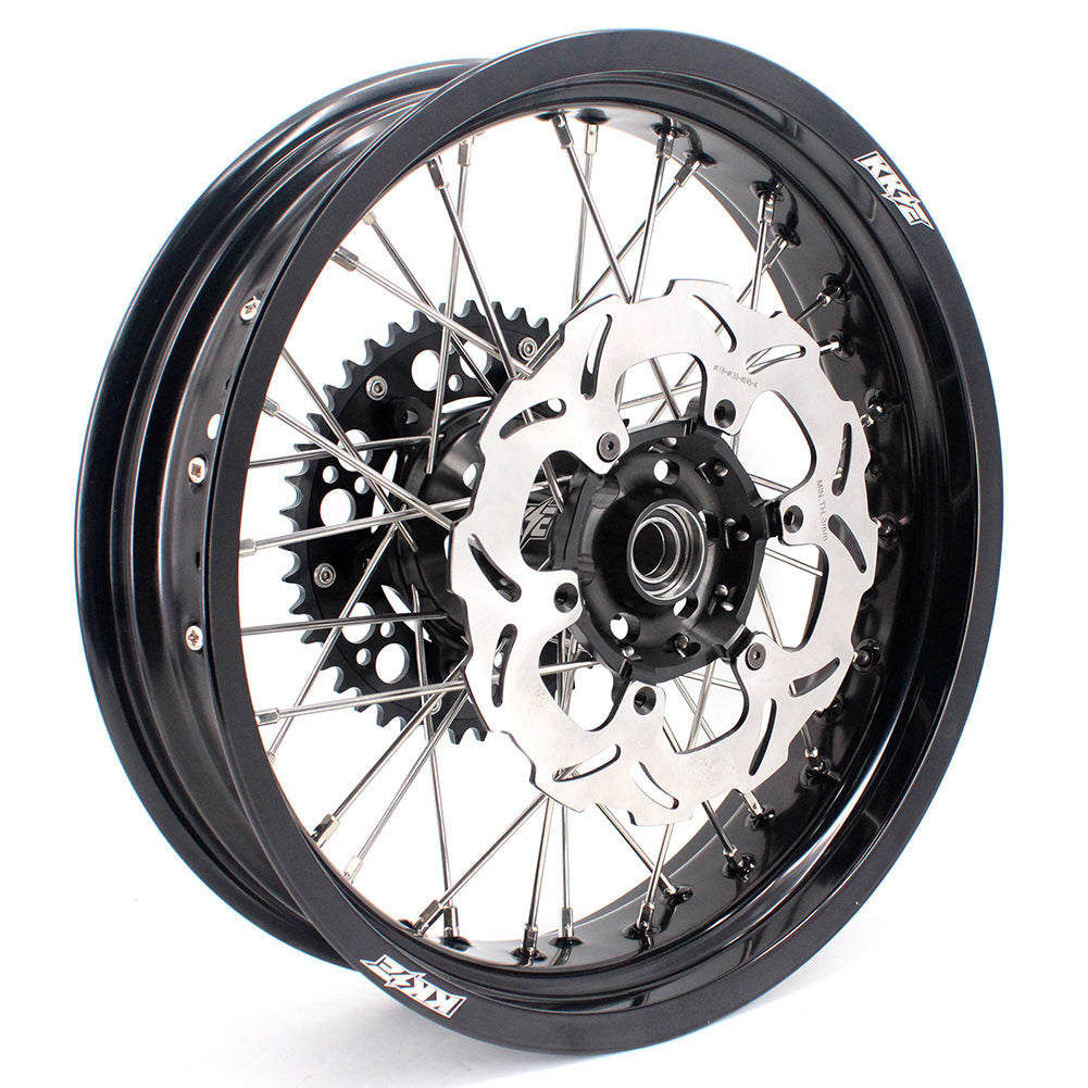 KKE 3.5 & 5.0 17 Inch Wheels for Yamaha WR250F 2001 WR450F 2003-2018 Black - Howling Moto