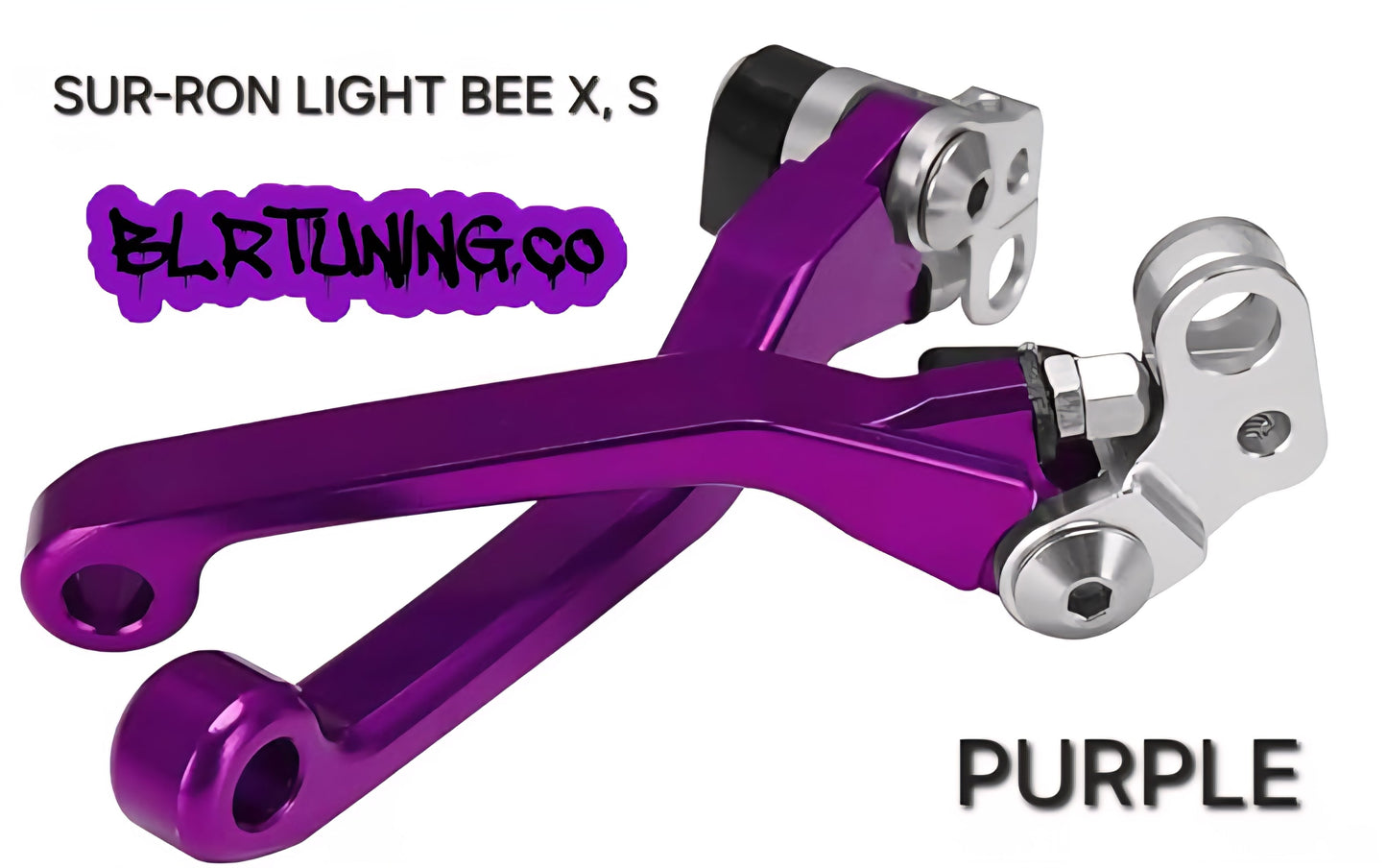 SURRON Sur-Ron LIGHT BEE X S 2024 2025 CNC BRAKE LEVERS ADJUSTABLE BILLET ALUMINUM - Howling Moto