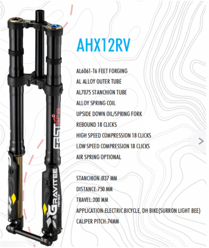 FastAce AHX12RV Gravitee Front Fork