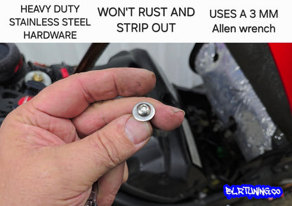 YAMAHA R1 YZF-R1 AIR BOX LID STAINLESS STEEL REPLACEMENT BOLT KIT FOR 04 - 05 - 06 - Howling Moto