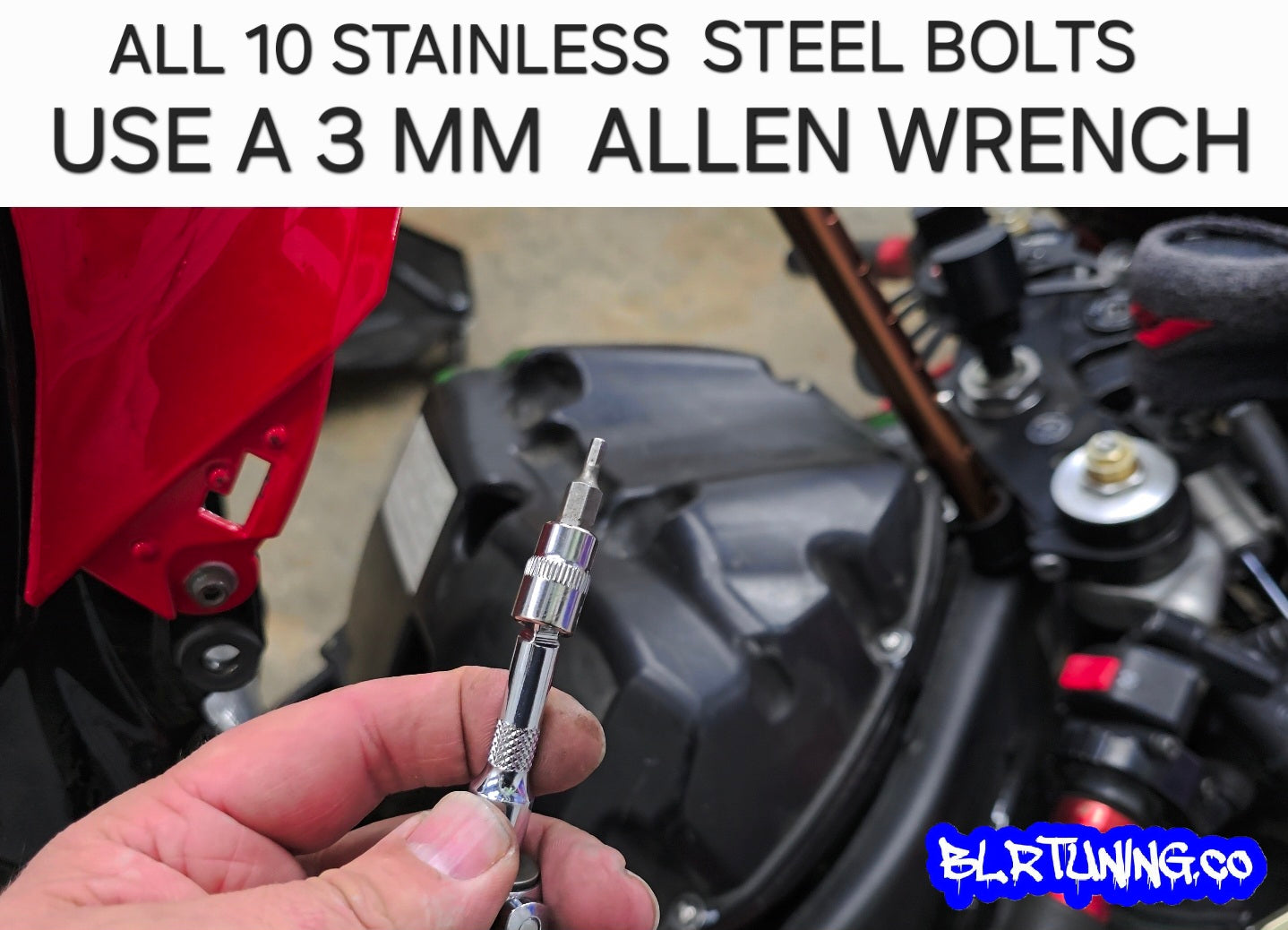 YAMAHA R1 YZF-R1 AIR BOX LID STAINLESS STEEL REPLACEMENT BOLT KIT FOR 04 - 05 - 06 - Howling Moto