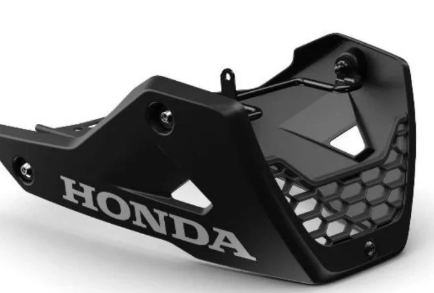 Genuine Honda Grom 125 2022+ under cowl belly pan body panel, black plastic motorcycle fairing part.