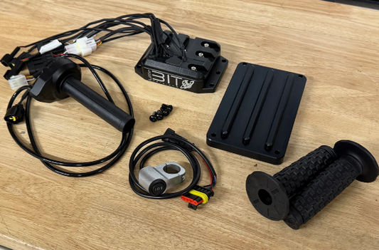 Electro & Co ETM RTR 13KW Trumoto 6+7 Mod Powertrain Kit showing components and assembly details on a technical diagram.