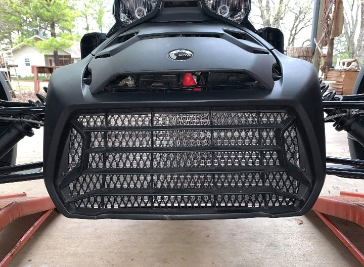 RYKER BLACK RADIATOR GRILL AND FUEL OVERFLOW EXTENSION HOSE - Howling Moto