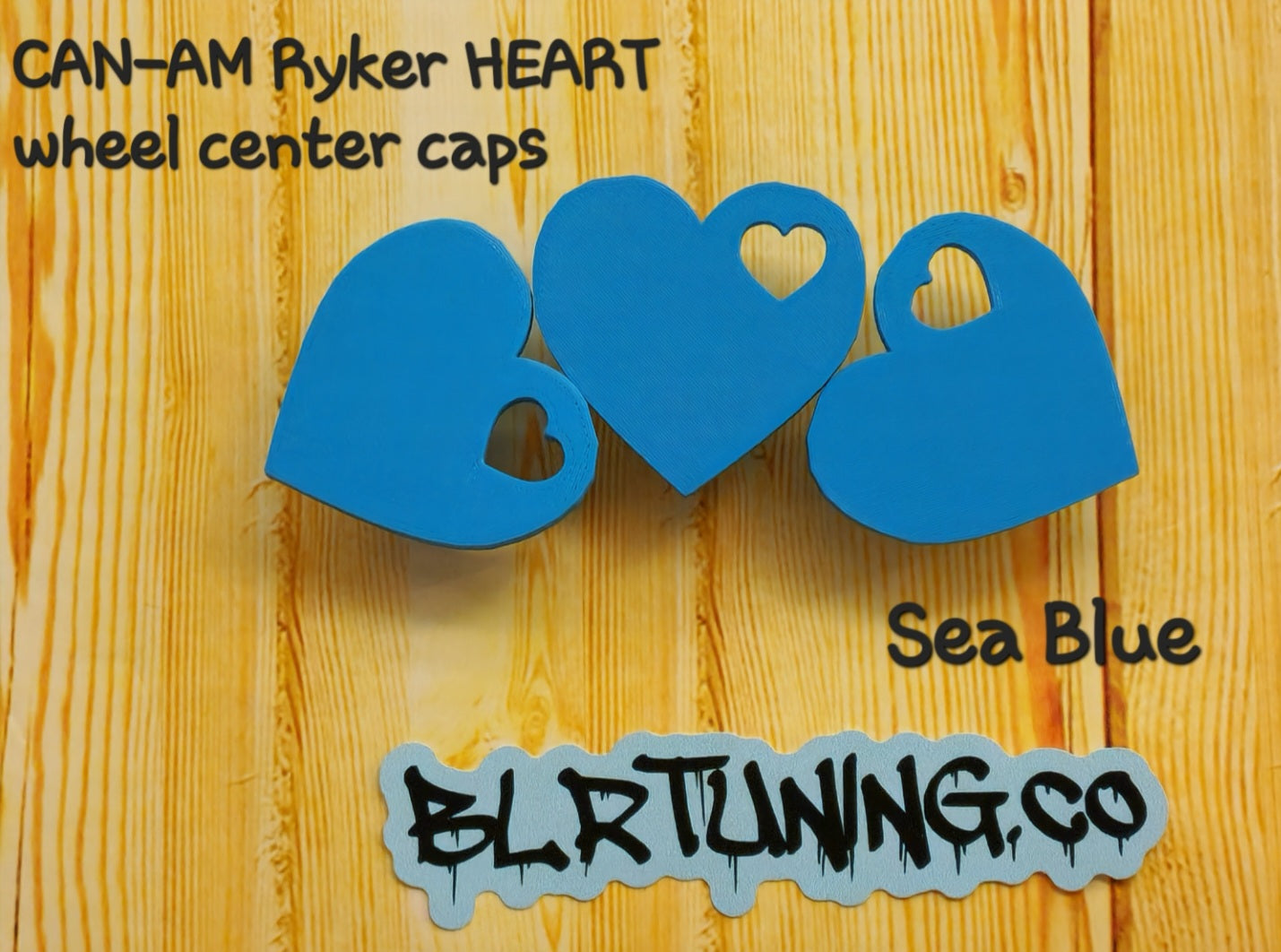 CAN-AM RYKER HEART CENTER CAPS - Howling Moto