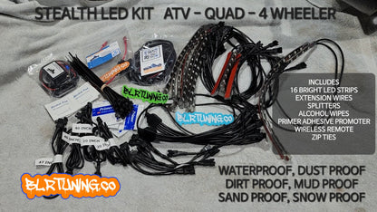 STEALTH LED KIT FOR ATV QUAD 4 WHEELER - Howling Moto