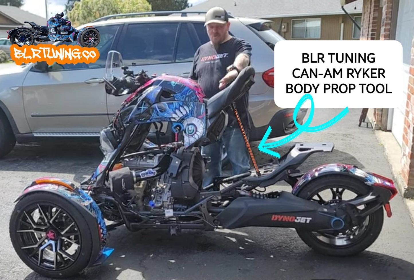 BLR TUNING BODY PROP TOOL FOR CAN-AM RYKER SPYDER OR ANY MOTORCYCLE - Howling Moto
