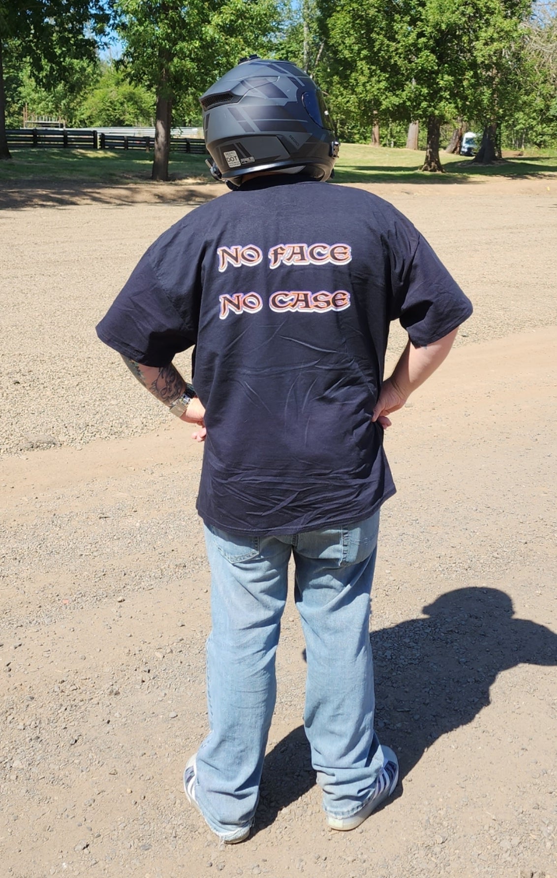 NO FACE NO CASE T-SHIRT BY BLR TUNING - Howling Moto