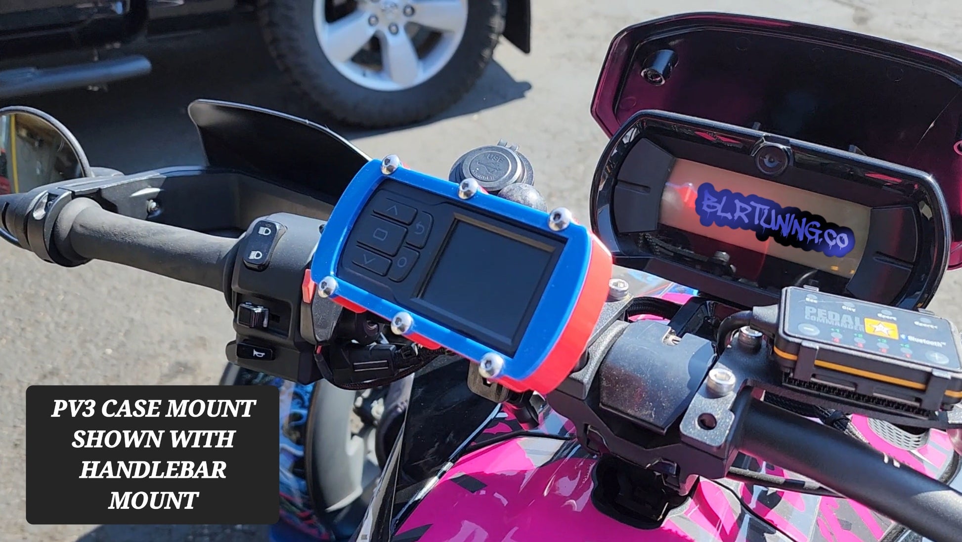 PV3 CASE MOUNT BY BLR TUNING FOR DYNOJET PV3 - Howling Moto