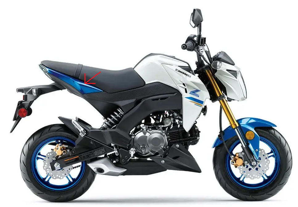 Kawasaki Z125 Tail Shroud | Genuine OEM Rear Side Covers Left & Right