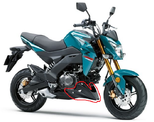 OEM Kawasaki Z125 Pro Under Cowl – Genuine Body Fairing