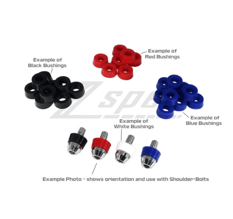 ZSPEC Silicone Timing Cover Bushings for Nissan Z31 300zx Shoulder Bolts, 20-Pack - Howling Moto