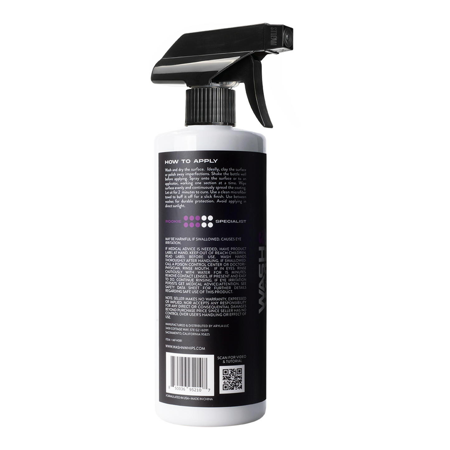 WASH&WHIPS Sonoma Ceramic Finishing Coating Spray - 9H - Howling Moto