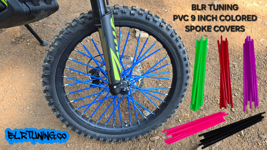 SPOKE COVERS PVC 9-IN UNIVERSAL COLORED FITS SPOKE WHEELS - Howling Moto