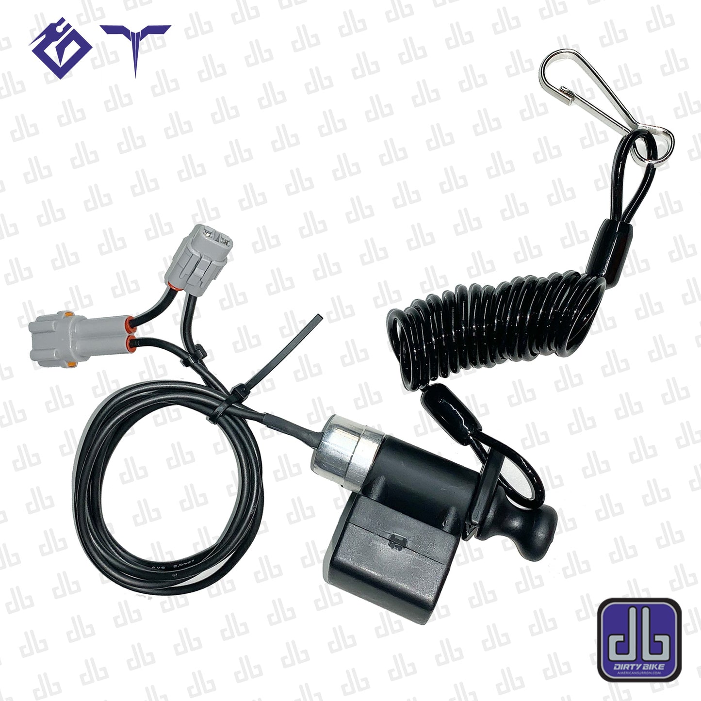 Safety tethered kill switch for Surron LBX, Talaria, and E Ride Pro electric bikes by eDirtyBike, featuring a durable design.