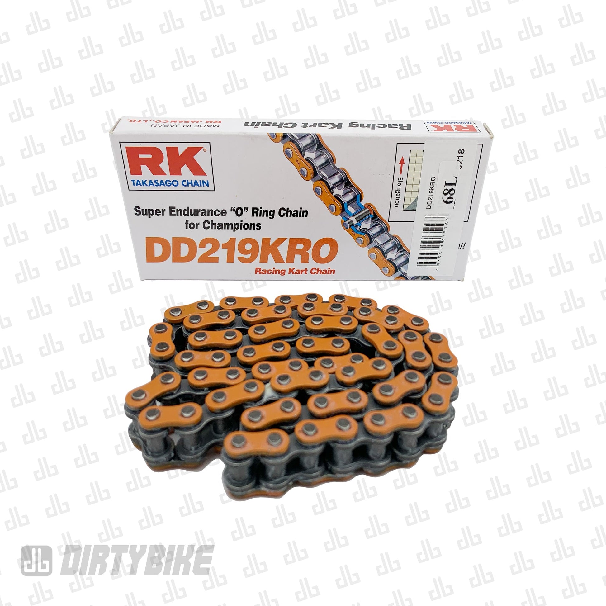eDirtyBike Primary Belt to Chain Conversion Kit for E Ride Pro 2.0, orange RK sealed O-ring chain and chain drive components