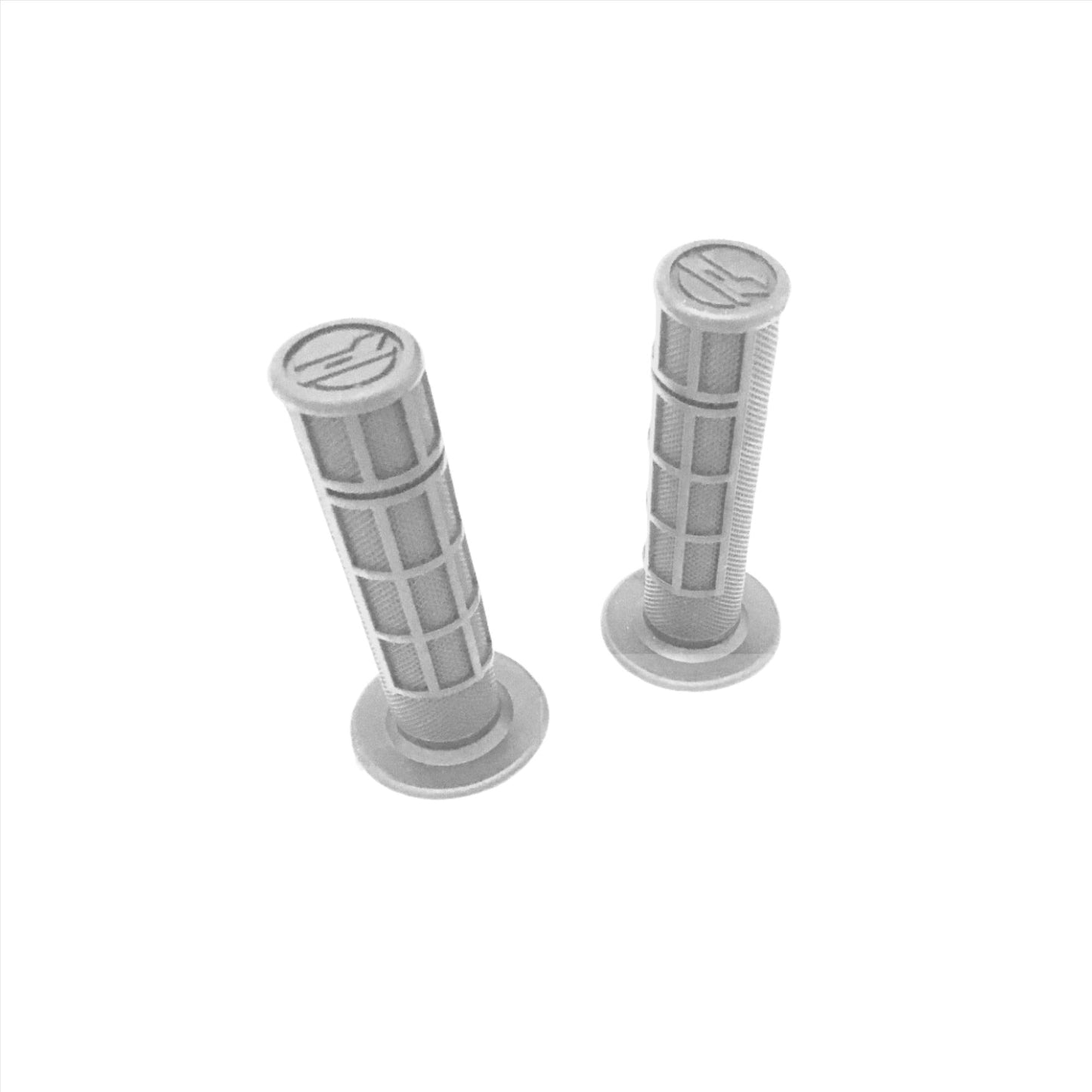 Gray eDirtyBike grips for Surron LBX and Talaria Sting electric bikes, designed for comfortable handling and secure grip.