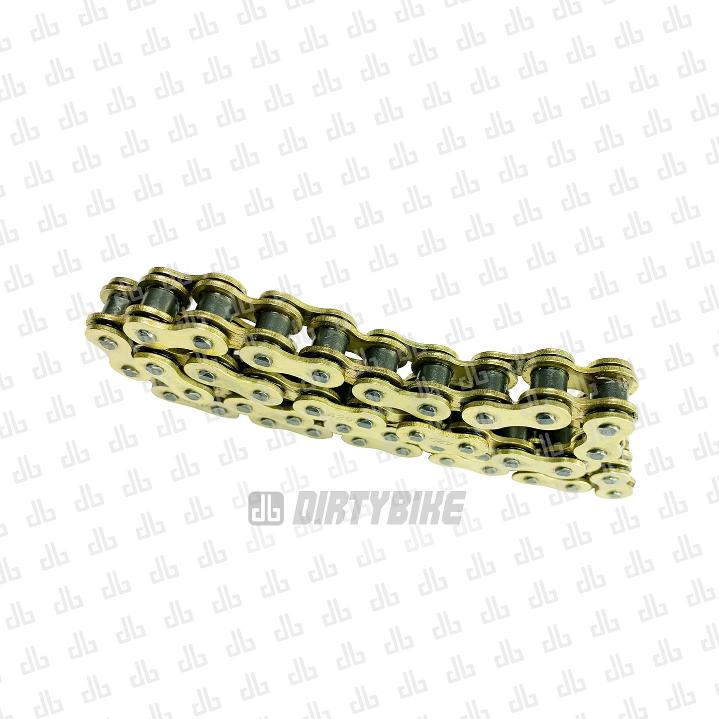 eDirtyBike 420 Primary Drive RK420 MXU sealed replacement chain for Surron LBX electric bike, showing the chain and drive components.