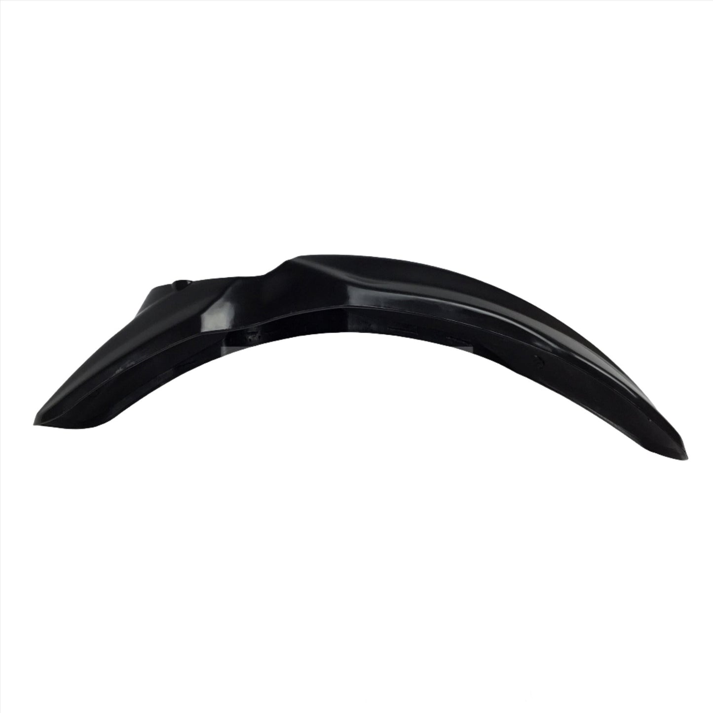 Black front fender for Surron Light Bee, Talaria Sting MX3, MX4 from eDirtyBike, designed to protect and enhance the bike's appearance.