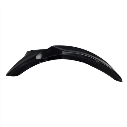 Black front fender for Surron Light Bee, Talaria Sting MX3, MX4 from eDirtyBike, designed to protect and enhance the bike's appearance.