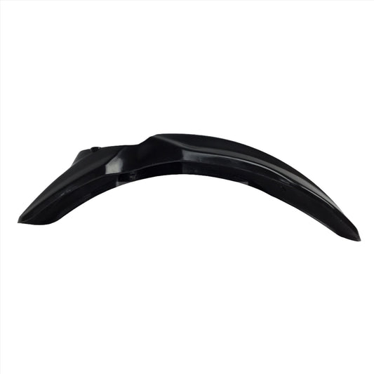 Black front fender for Surron Light Bee, Talaria Sting MX3, MX4 from eDirtyBike, designed to protect and enhance the bike's appearance.