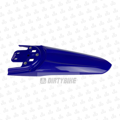 Rear blue fender for Surron Light Bee LBX electric bike by eDirtyBike, designed for the GEN2 model.
