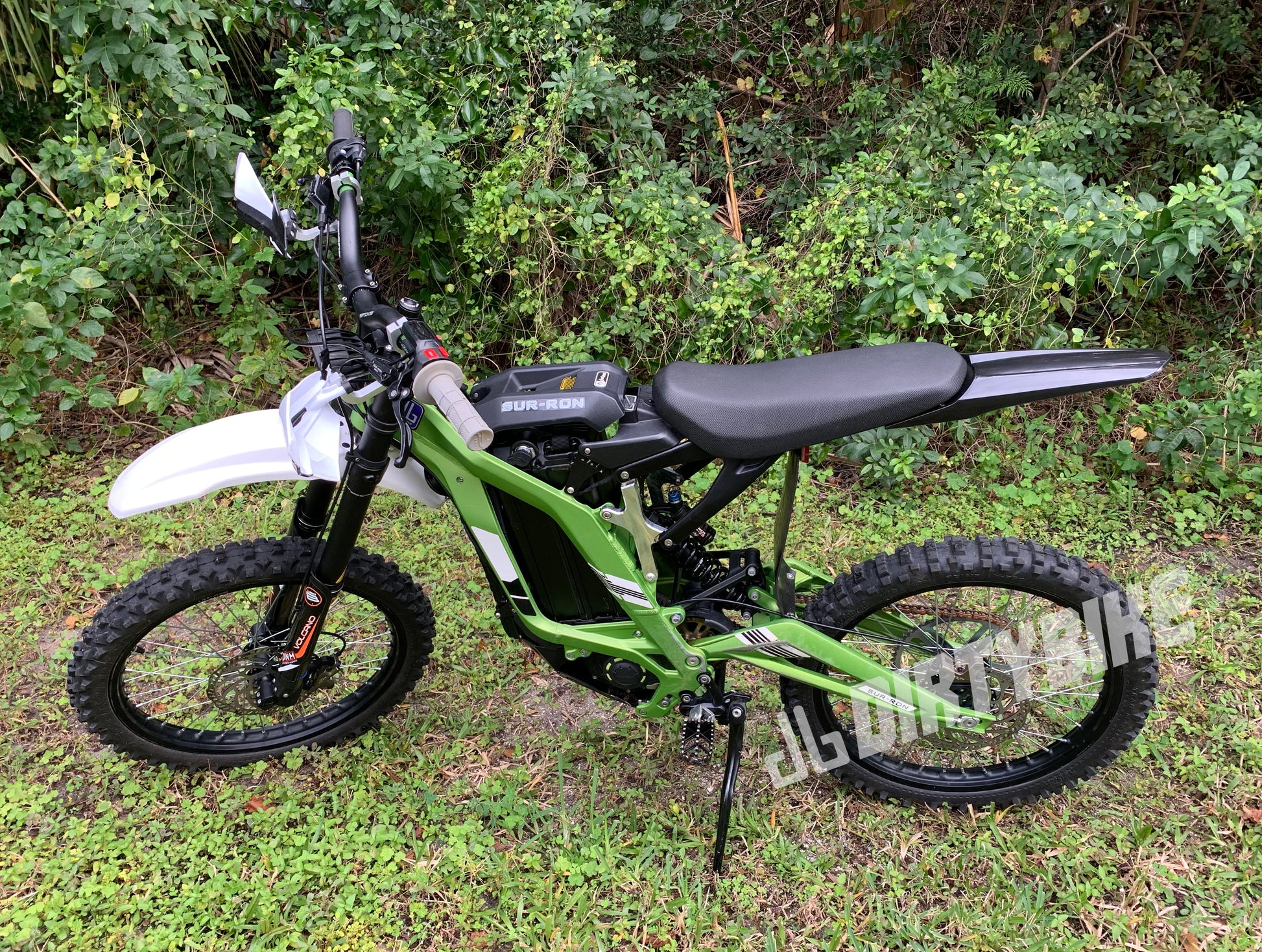 Rear Fender for Surron Light Bee LBX by eDirtyBike, shown installed on the bike with a sleek design.