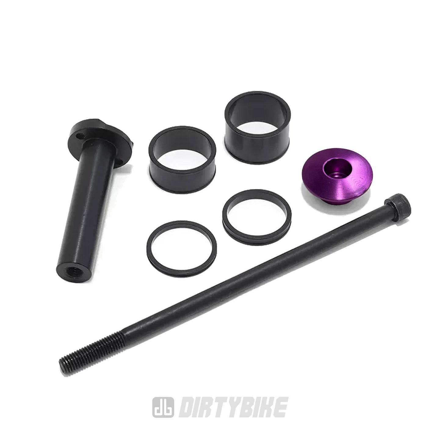 Purple eDirtyBike steering stem lock for Surron LBX, Talaria Sting MX3/MX4, and E Ride Pro electric bikes.