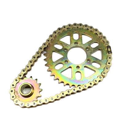 Surron Ultra Bee 420 primary belt to chain conversion kit with sealed X-ring chain and chain drive components by eDirtyBike