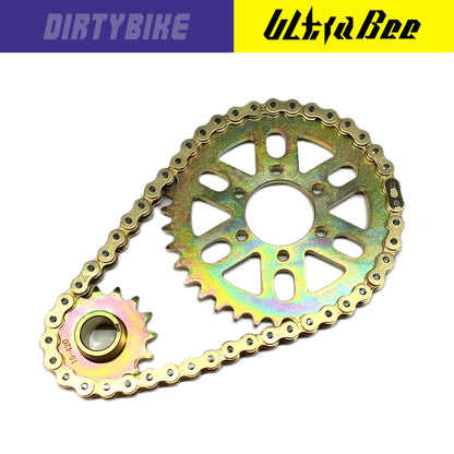 Surron Ultra Bee 420 primary belt to chain conversion kit by eDirtyBike, sealed X-ring chain drive for Surron Ultra Bee electric bike