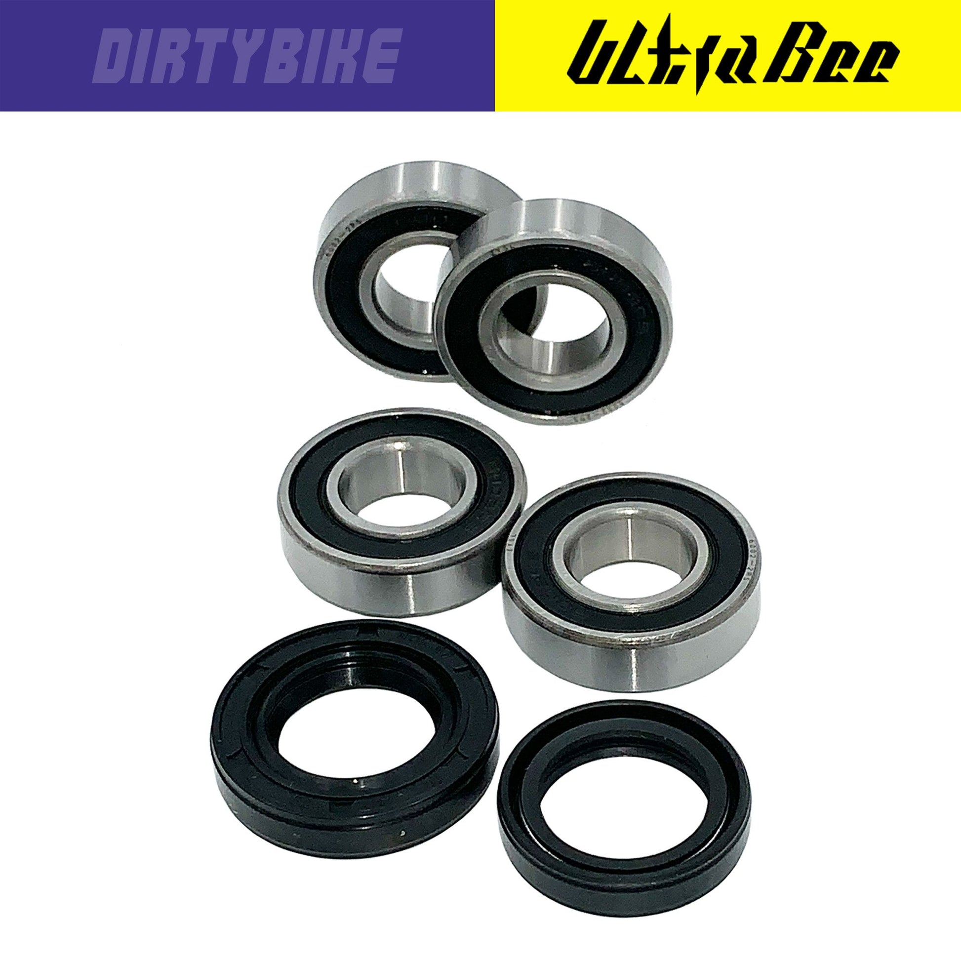 eDirtyBike Ultra Bearings kit for Surron Ultra Bee, includes intermediate shaft bearings, shown with detailed view of bearing components.