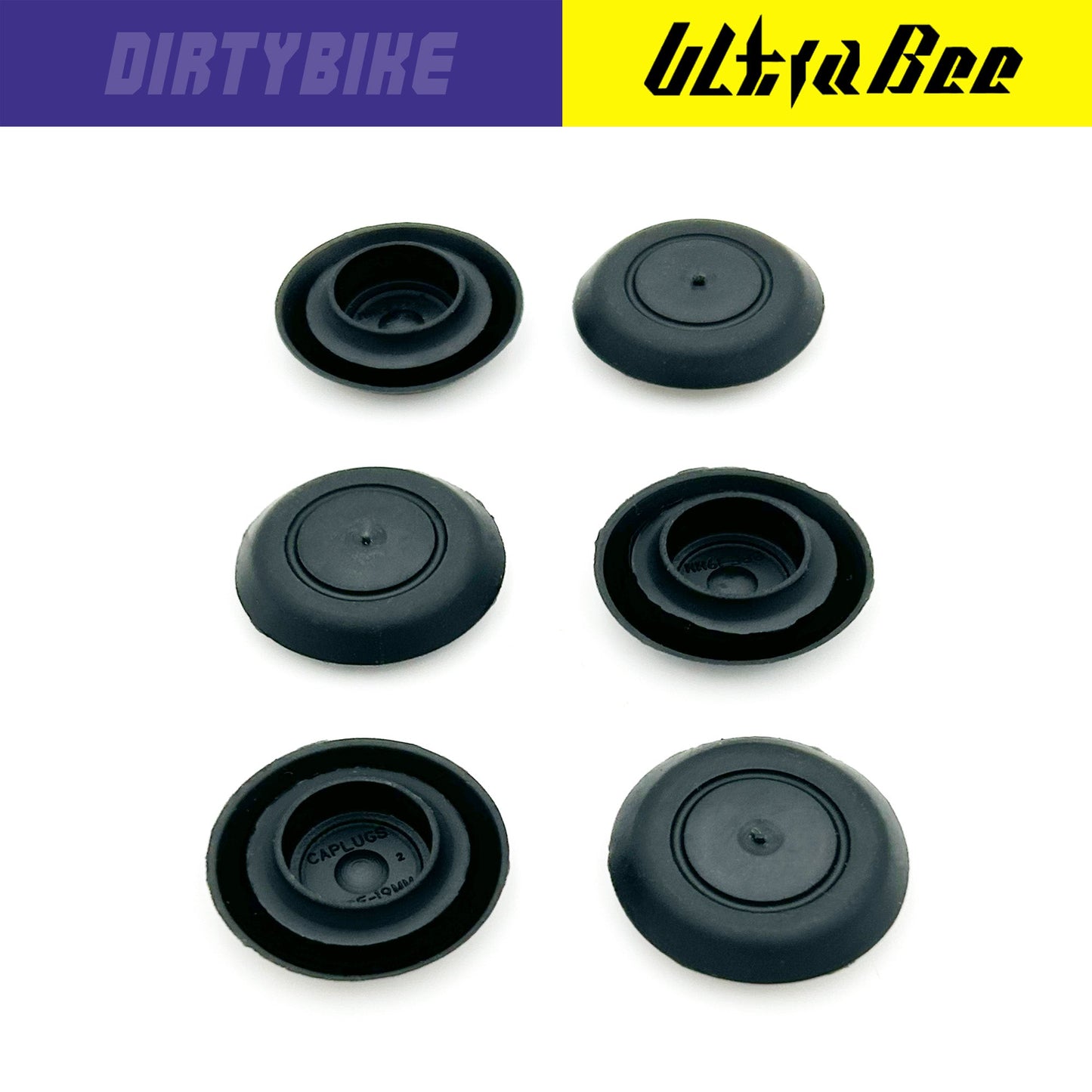 eDirtyBike Hard Enduro Skid Plate Mud Plugs for Surron Ultra Bee motorcycle, designed to protect and seal the skid plate.