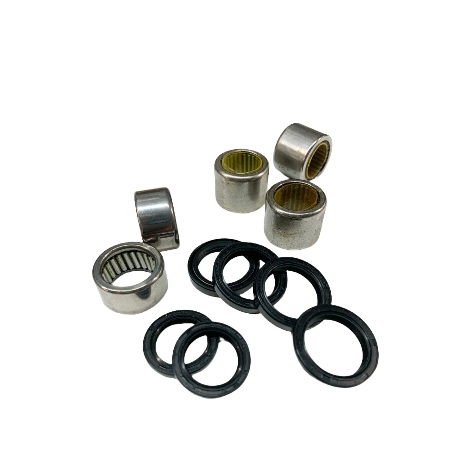 eDirtyBike Ultra Bearings suspension linkage "dog bone" bearing kit for Surron Ultra Bee electric bike.