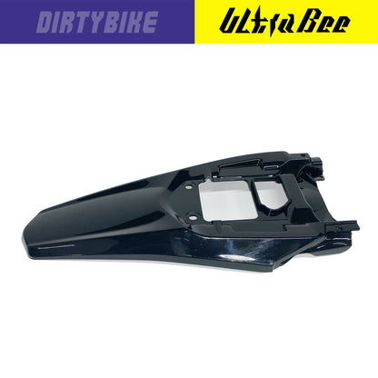 Surron Ultra Bee Extreme Enduro rear fender by eDirtyBike, durable black plastic motorcycle fender for off-road riding.