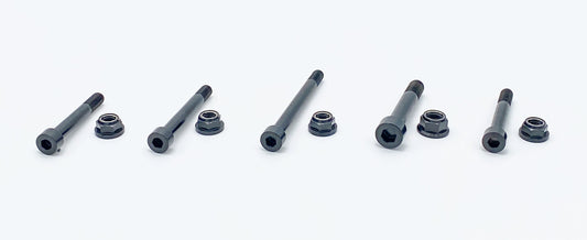 Warp9Racing Talaria Sting 12.9 Cryo Steel rear linkage bolt kit showing durable steel bolts with precise threading and packaging.