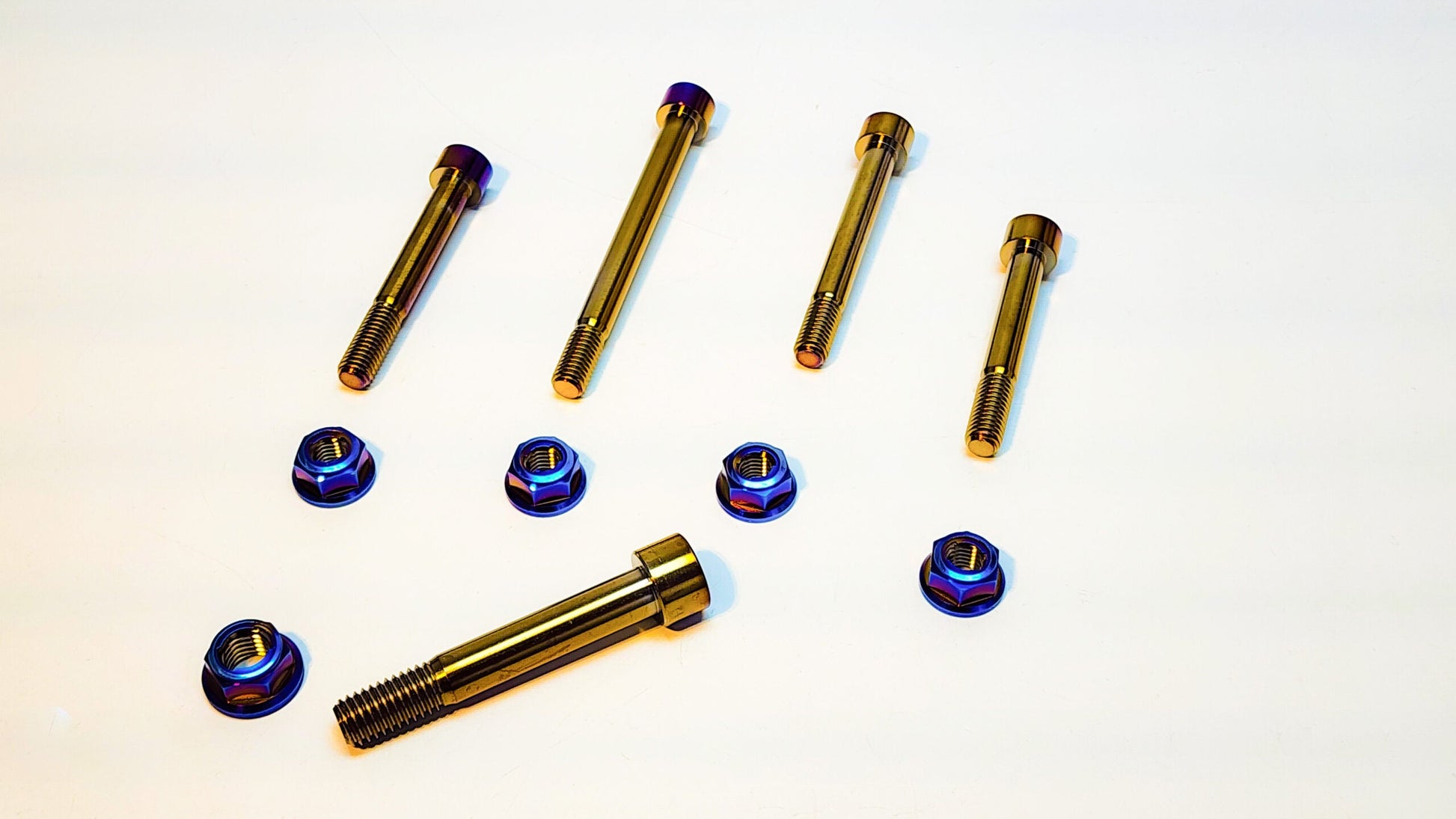 Warp9Racing Talaria Titanium Bolt Linkage Kit with lightweight titanium components for enhanced suspension performance.