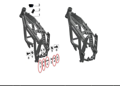 eDirtyBike Talaria MX3/MX4 lower suspension linkage bearing kit with needle bearings for enhanced suspension performance.