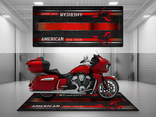 Motorcycle Mat for Indian Motorcycle - U301 - Howling Moto