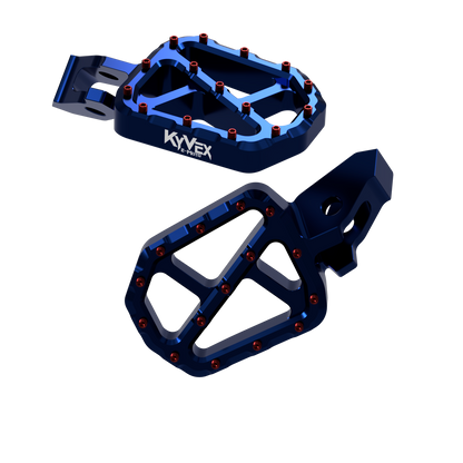 KyVex Billet Wide Foot Pegs - Ultra Bee Compatible