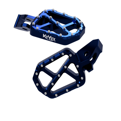 KyVex Billet Wide Foot Pegs - Ultra Bee Compatible