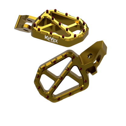 KyVex Billet Wide Foot Pegs - Ultra Bee Compatible