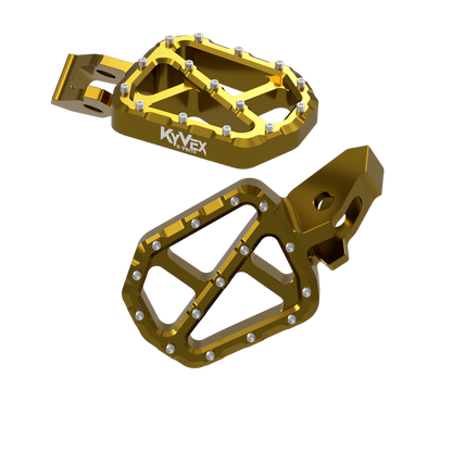 KyVex Billet Wide Foot Pegs - Ultra Bee Compatible