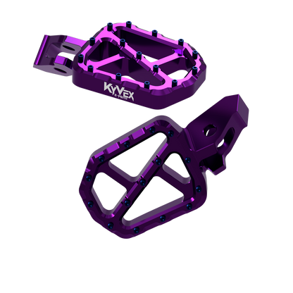 KyVex Billet Wide Foot Pegs - Ultra Bee Compatible